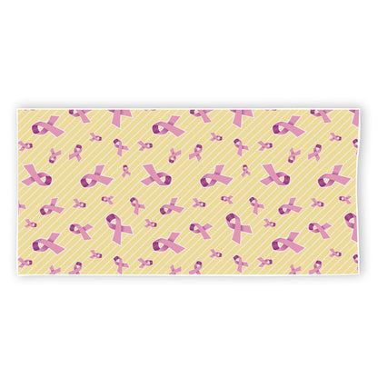 Pastel Breast Cancer Awareness Print Beach Towel