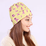Pastel Breast Cancer Awareness Print Beanie