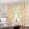 Pastel Breast Cancer Awareness Print Blackout Grommet Curtains