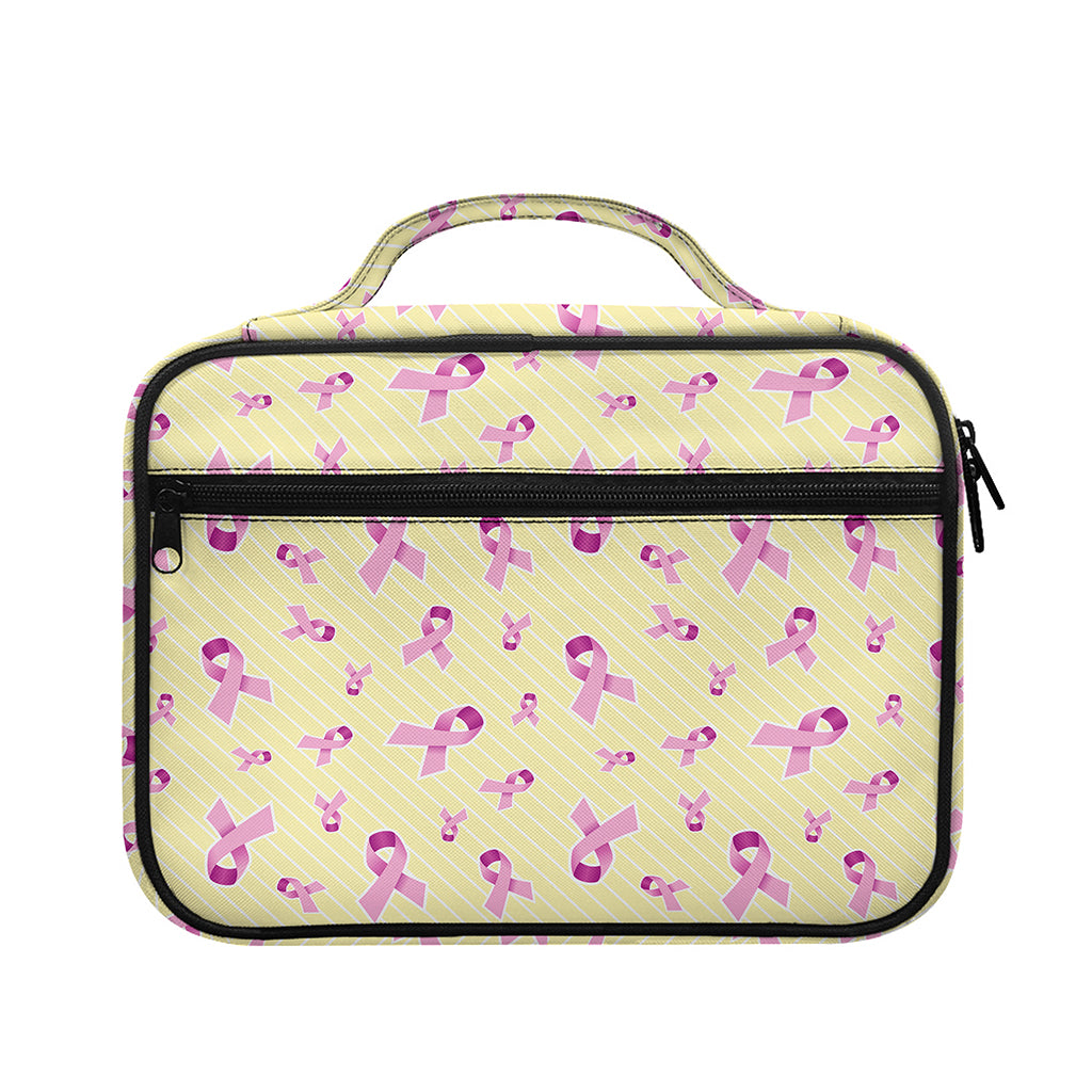 Pastel Breast Cancer Awareness Print Briefcase Bible Bag