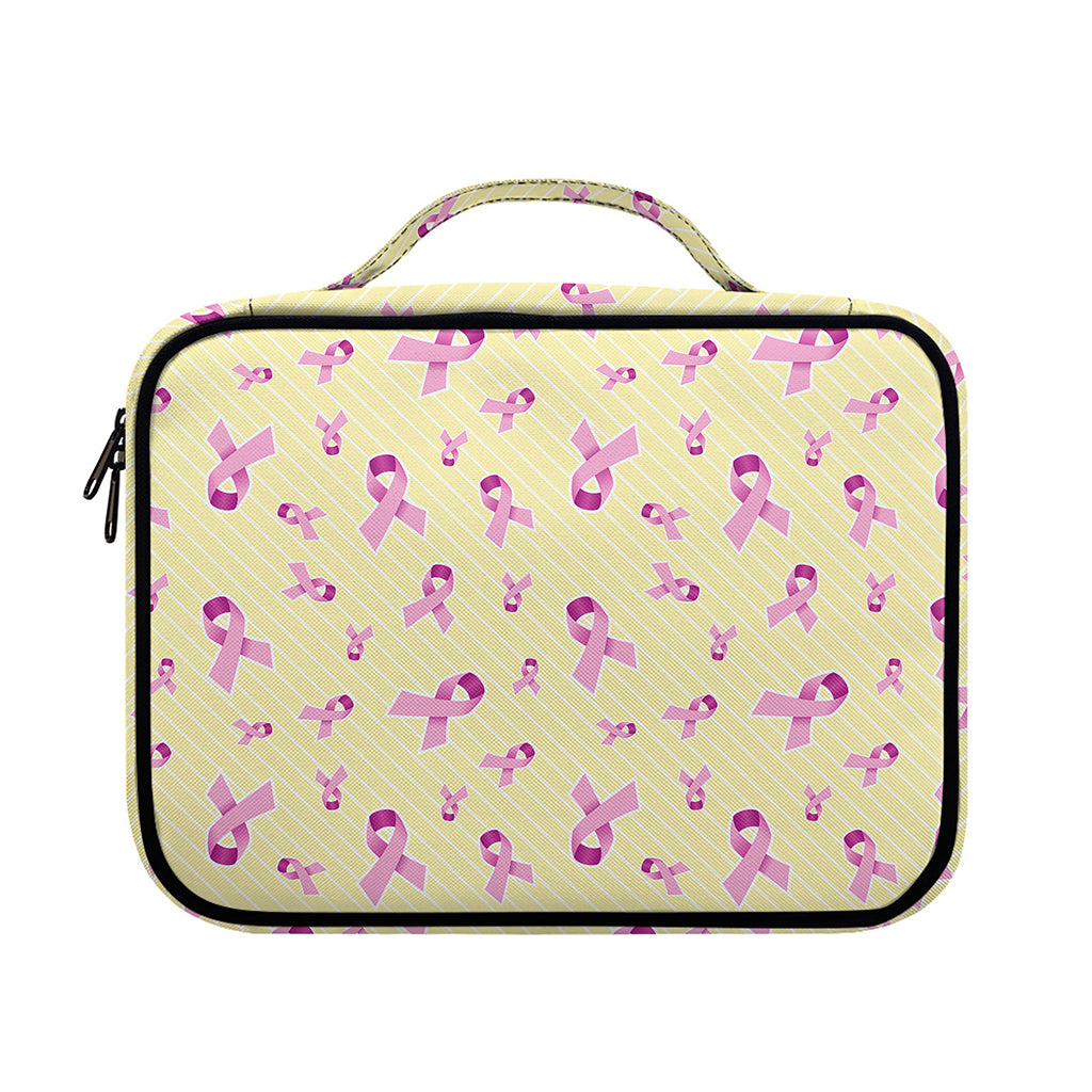 Pastel Breast Cancer Awareness Print Briefcase Bible Bag