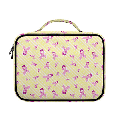 Pastel Breast Cancer Awareness Print Briefcase Bible Bag