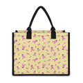 Pastel Breast Cancer Awareness Print Canvas Tote Bag