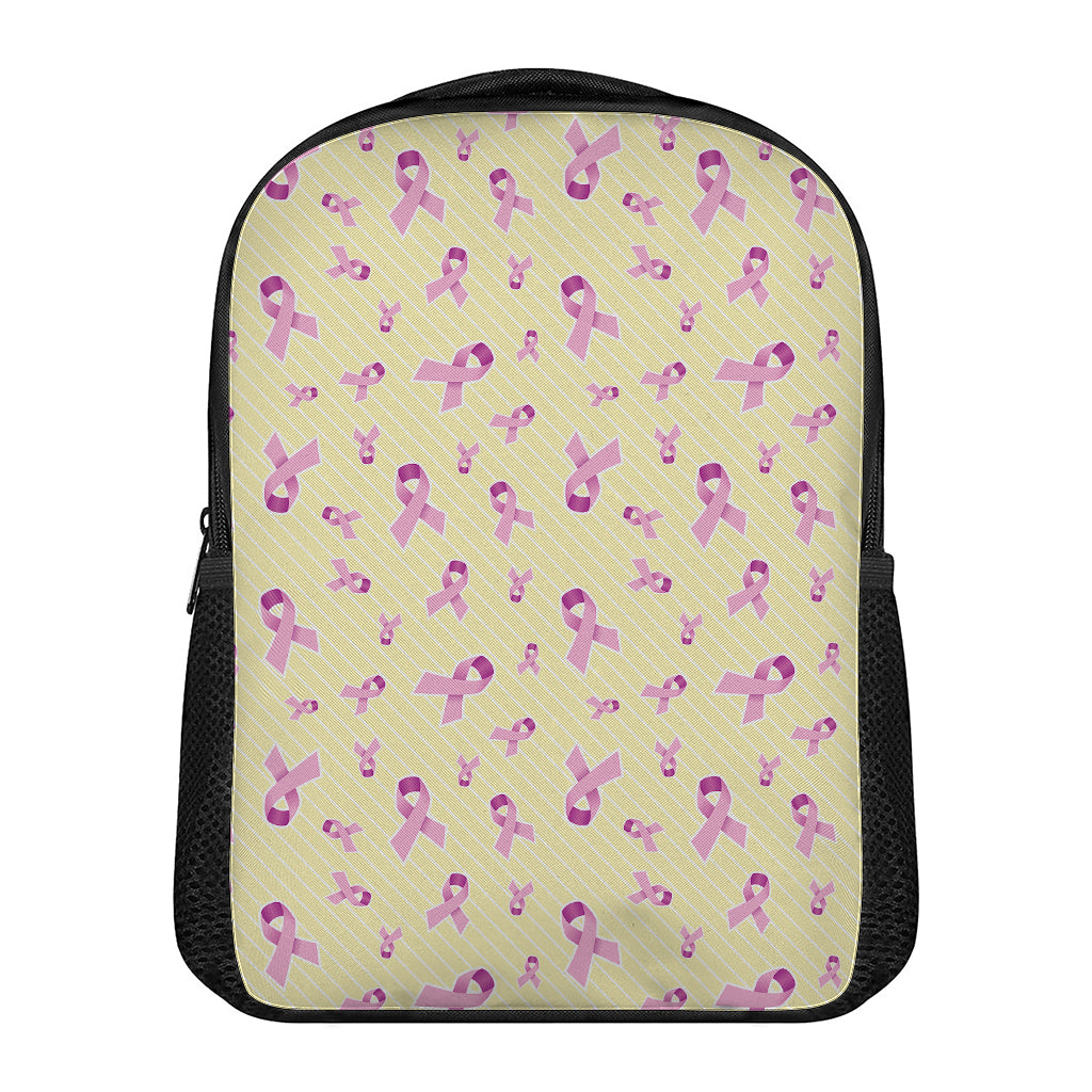 Pastel Breast Cancer Awareness Print Casual Backpack