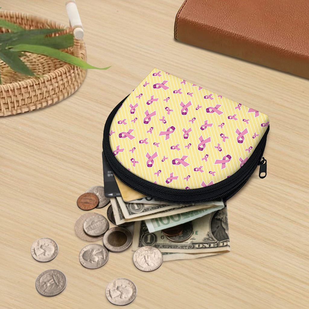 Pastel Breast Cancer Awareness Print Coin Purse