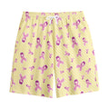 Pastel Breast Cancer Awareness Print Cotton Shorts