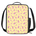 Pastel Breast Cancer Awareness Print Crossbody Lunch Bag