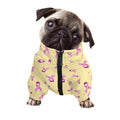 Pastel Breast Cancer Awareness Print Dog Zip Up Jacket