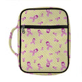 Pastel Breast Cancer Awareness Print Front Pocket Bible Bag