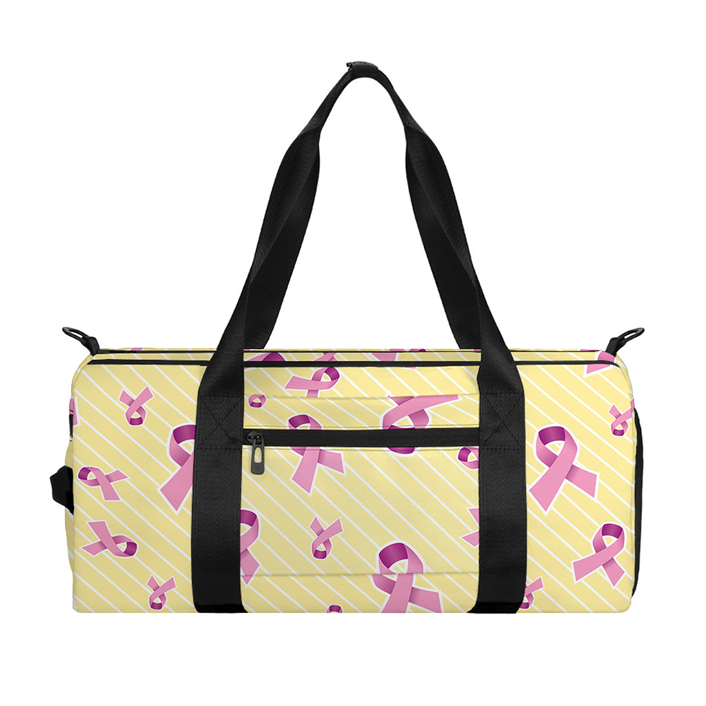 Pastel Breast Cancer Awareness Print Gym Bag