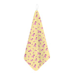 Pastel Breast Cancer Awareness Print Hand Towel