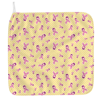 Pastel Breast Cancer Awareness Print Hand Towel