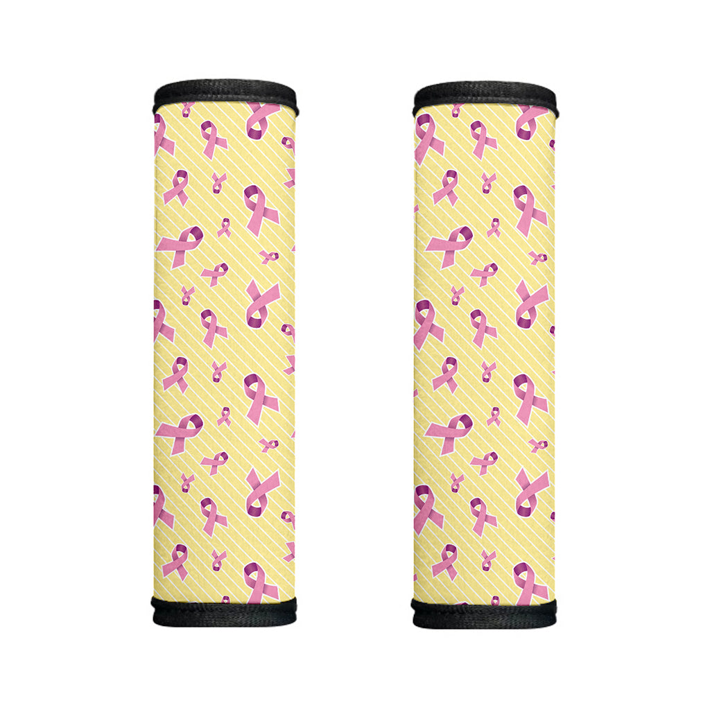 Pastel Breast Cancer Awareness Print Handle Covers