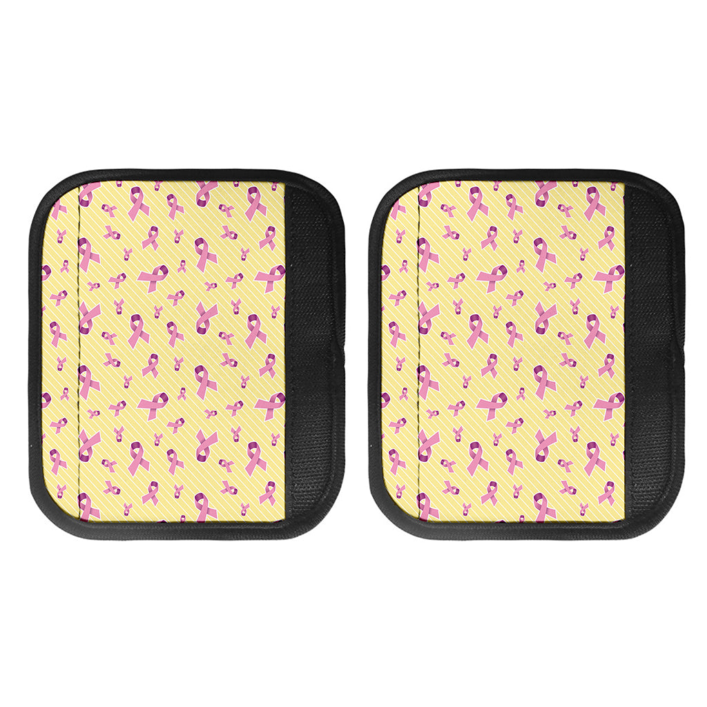 Pastel Breast Cancer Awareness Print Handle Covers
