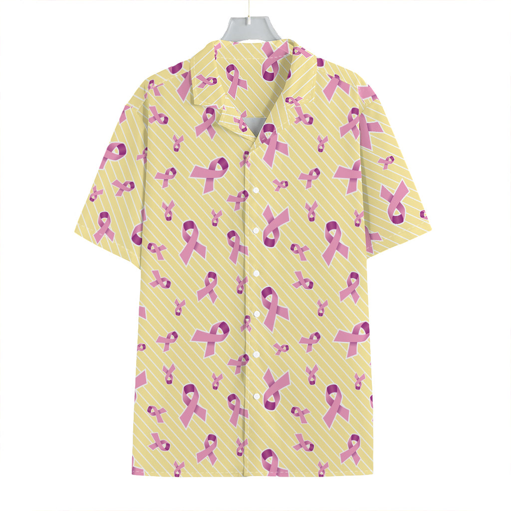 Pastel Breast Cancer Awareness Print Hawaiian Shirt