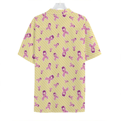 Pastel Breast Cancer Awareness Print Hawaiian Shirt