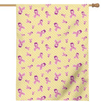 Pastel Breast Cancer Awareness Print House Flag