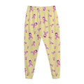 Pastel Breast Cancer Awareness Print Jogger Pants