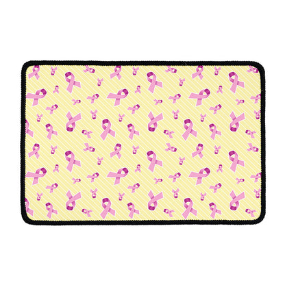 Pastel Breast Cancer Awareness Print Kitchen Mat