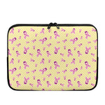 Pastel Breast Cancer Awareness Print Laptop Sleeve