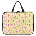 Pastel Breast Cancer Awareness Print Laptop Sleeve With Handle