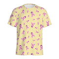 Pastel Breast Cancer Awareness Print Men's Athletic T-Shirt