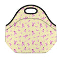 Pastel Breast Cancer Awareness Print Neoprene Lunch Bag