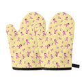 Pastel Breast Cancer Awareness Print Oven Mitts