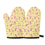 Pastel Breast Cancer Awareness Print Oven Mitts