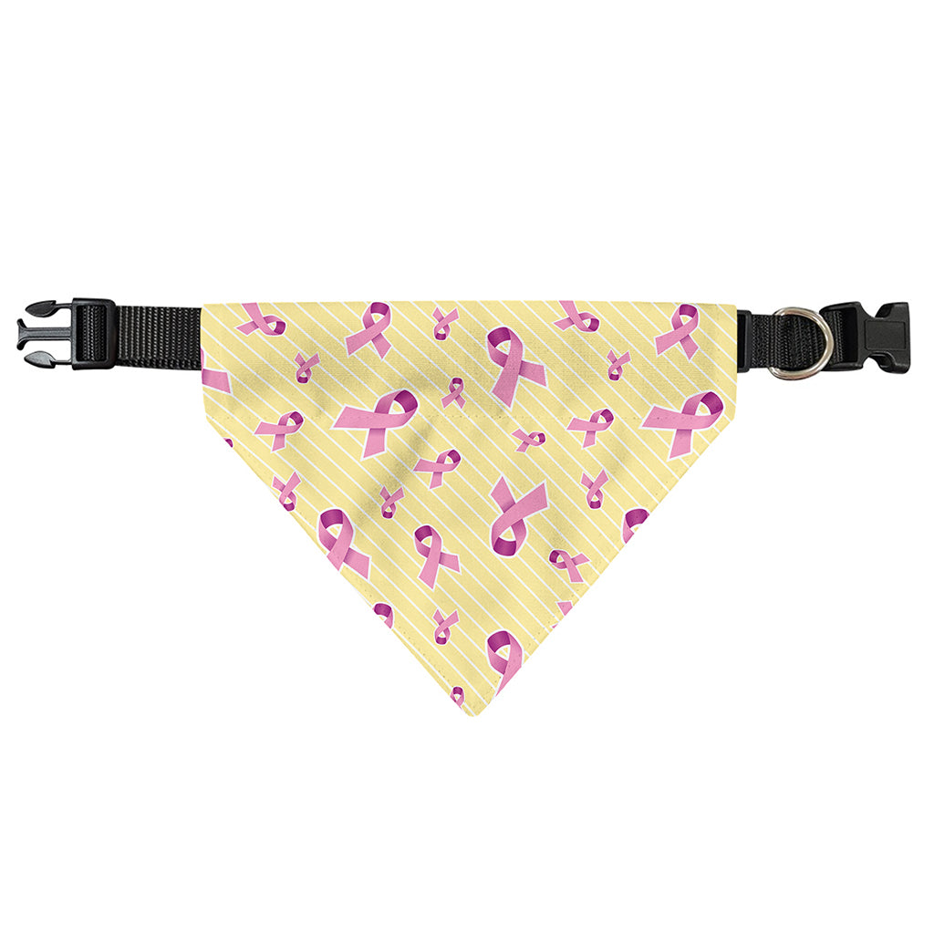 Pastel Breast Cancer Awareness Print Over The Collar Dog Bandana