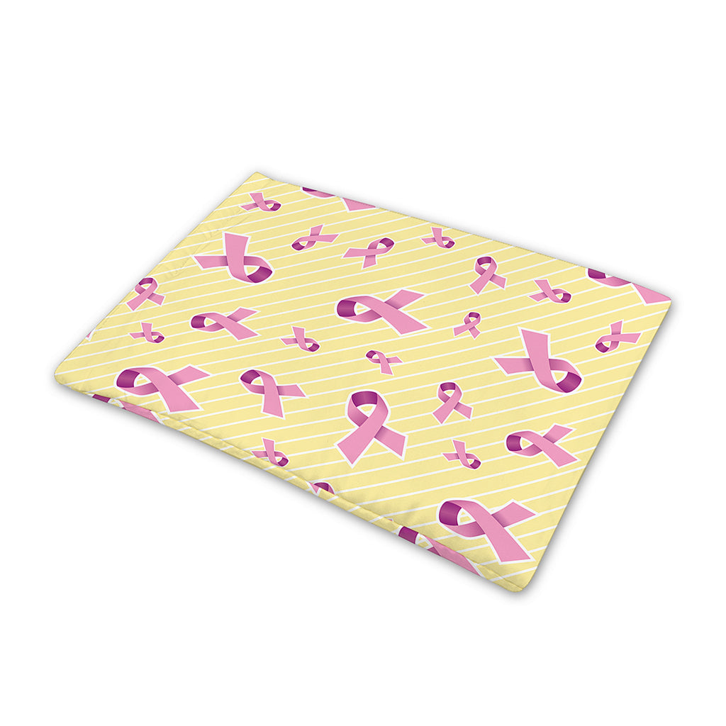 Pastel Breast Cancer Awareness Print Pet Cooling Mat Cover