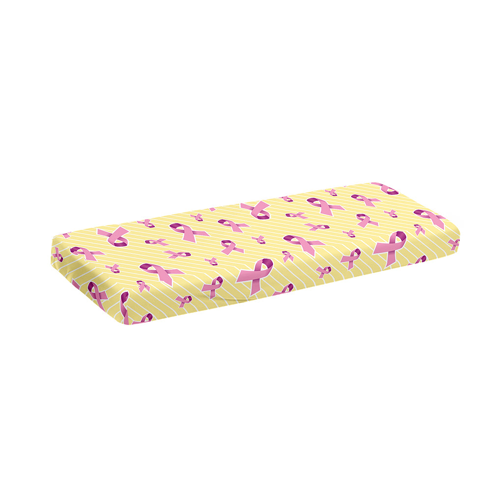 Pastel Breast Cancer Awareness Print Piano Keyboard Cover
