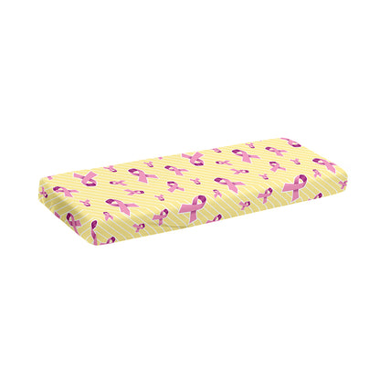 Pastel Breast Cancer Awareness Print Piano Keyboard Cover