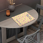 Pastel Breast Cancer Awareness Print Placemat
