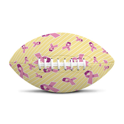 Pastel Breast Cancer Awareness Print Rugby Ball