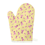 Pastel Breast Cancer Awareness Print Single Oven Mitt