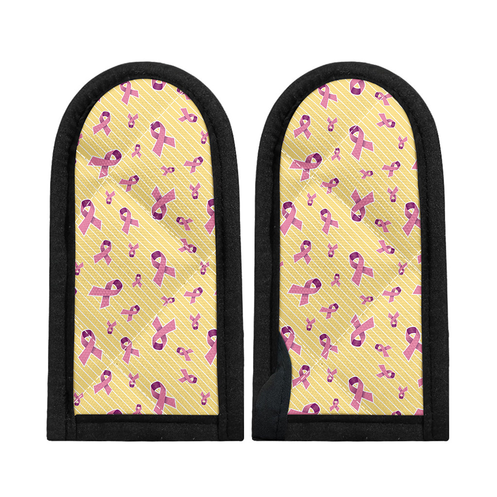 Pastel Breast Cancer Awareness Print Skillet Handle Cover