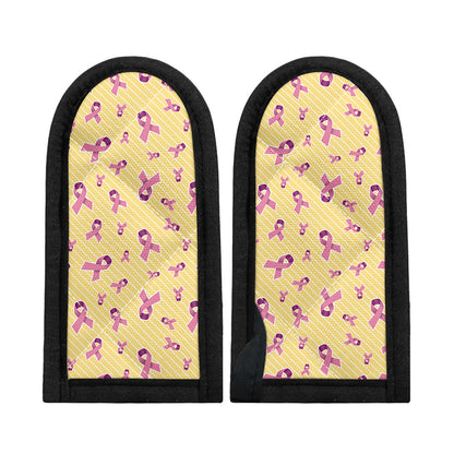 Pastel Breast Cancer Awareness Print Skillet Handle Cover