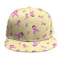 Pastel Breast Cancer Awareness Print Snapback Cap
