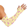 Pastel Breast Cancer Awareness Print Sun Protection Arm Sleeves