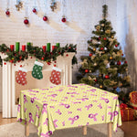 Pastel Breast Cancer Awareness Print Tablecloth