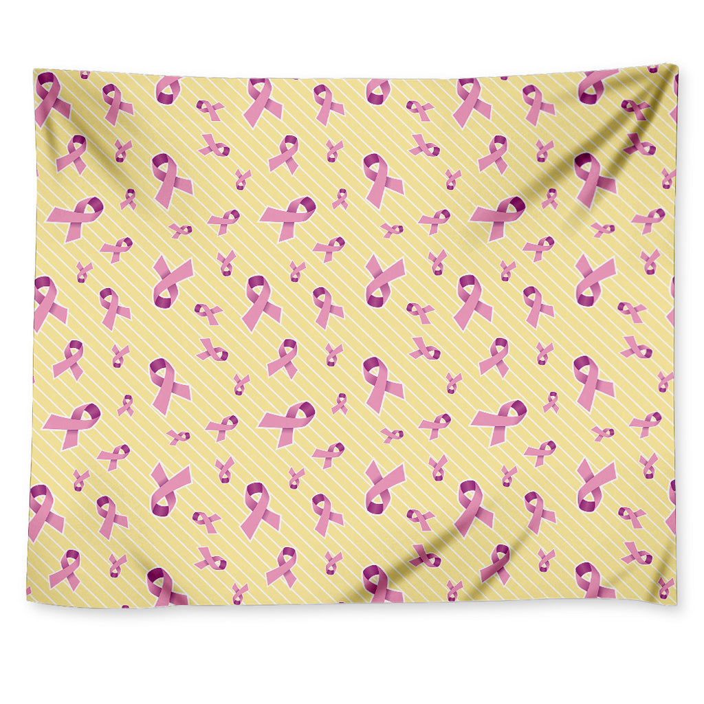 Pastel Breast Cancer Awareness Print Tapestry