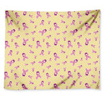 Pastel Breast Cancer Awareness Print Tapestry