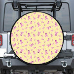 Pastel Breast Cancer Awareness Print Tire Cover