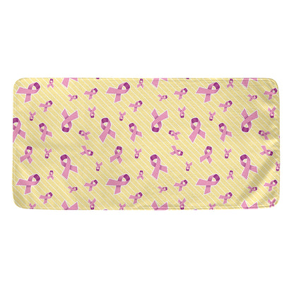 Pastel Breast Cancer Awareness Print Towel