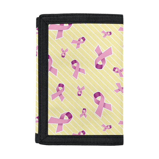 Pastel Breast Cancer Awareness Print Trifold Wallet