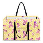Pastel Breast Cancer Awareness Print Utility Tote Bag