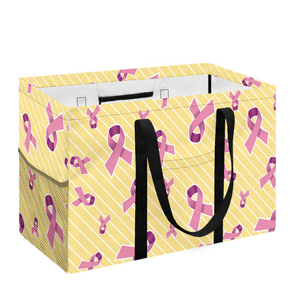 Pastel Breast Cancer Awareness Print Utility Tote Bag