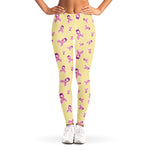 Pastel Breast Cancer Awareness Print Women's Leggings