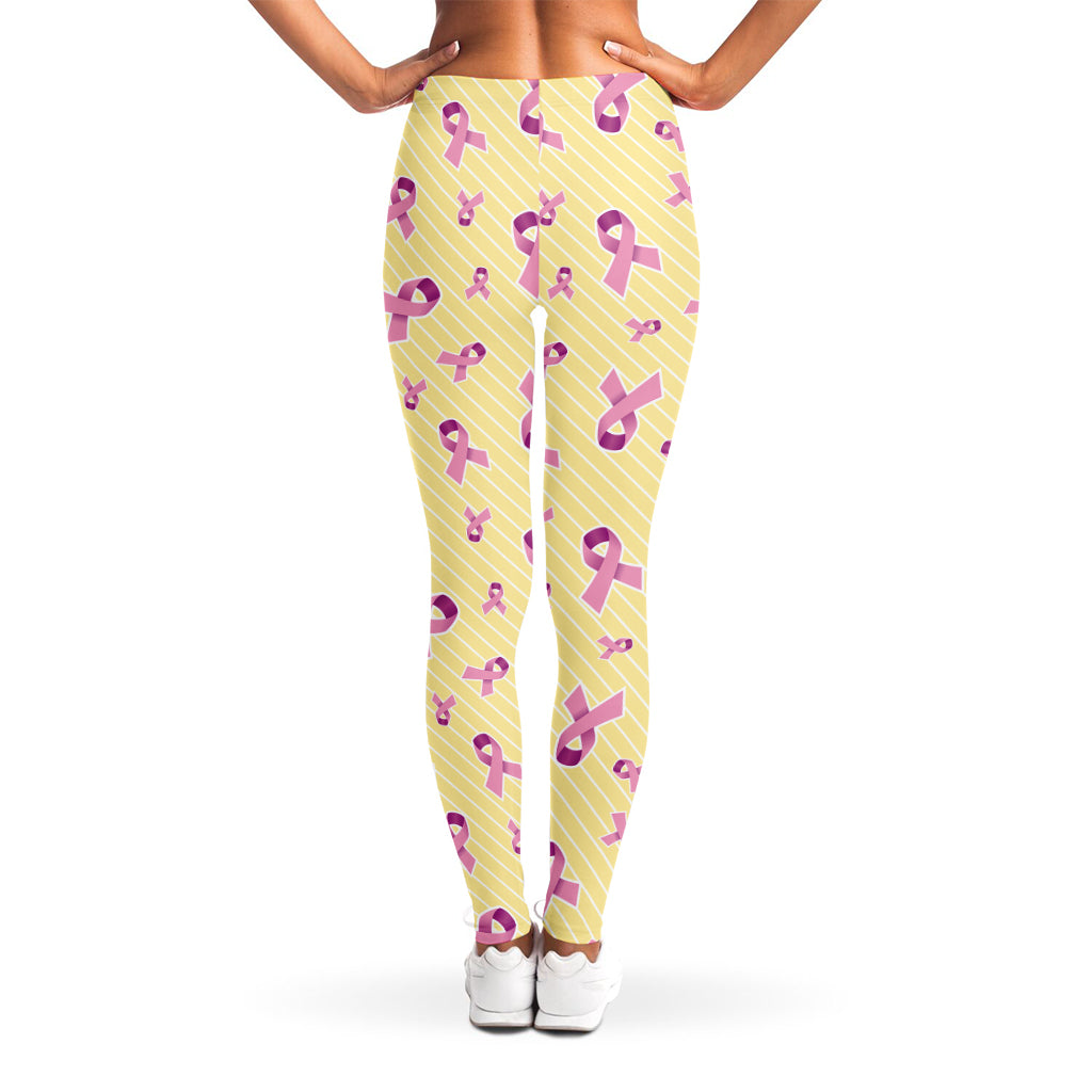 Pastel Breast Cancer Awareness Print Women's Leggings